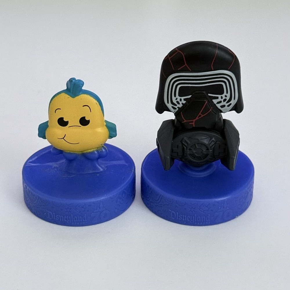 2025 McDonald's Disneyland 70th Flounder & Kylo Ren Happy Meal Toy Set